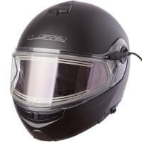 LS2 Мотошлем снегоходный FF325 Strobe Electric Snow Solid Черный Матовый в Москве
