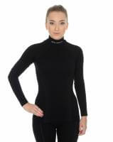 Brubeck Футболка женская дл.рукав Wool Merino 78% Черный в Москве