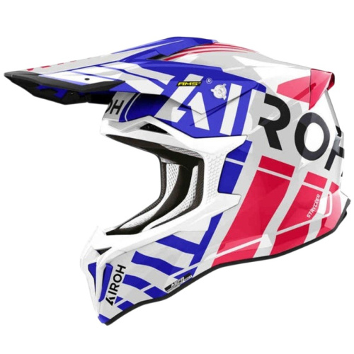Airoh Мотошлем Strycker Brave Blue/Red Gloss в Москве